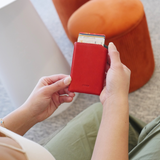 Luxo Leather Wallet (Rose)