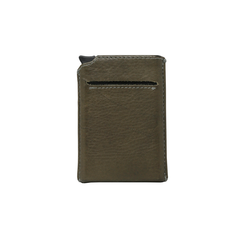Luxo Leather Wallet (Olive)